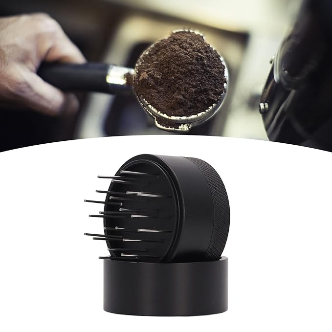USS Coffee Distributor Needle with Cover – WDT Tool for Espresso Distribution, Clump Breaker Barista Tool