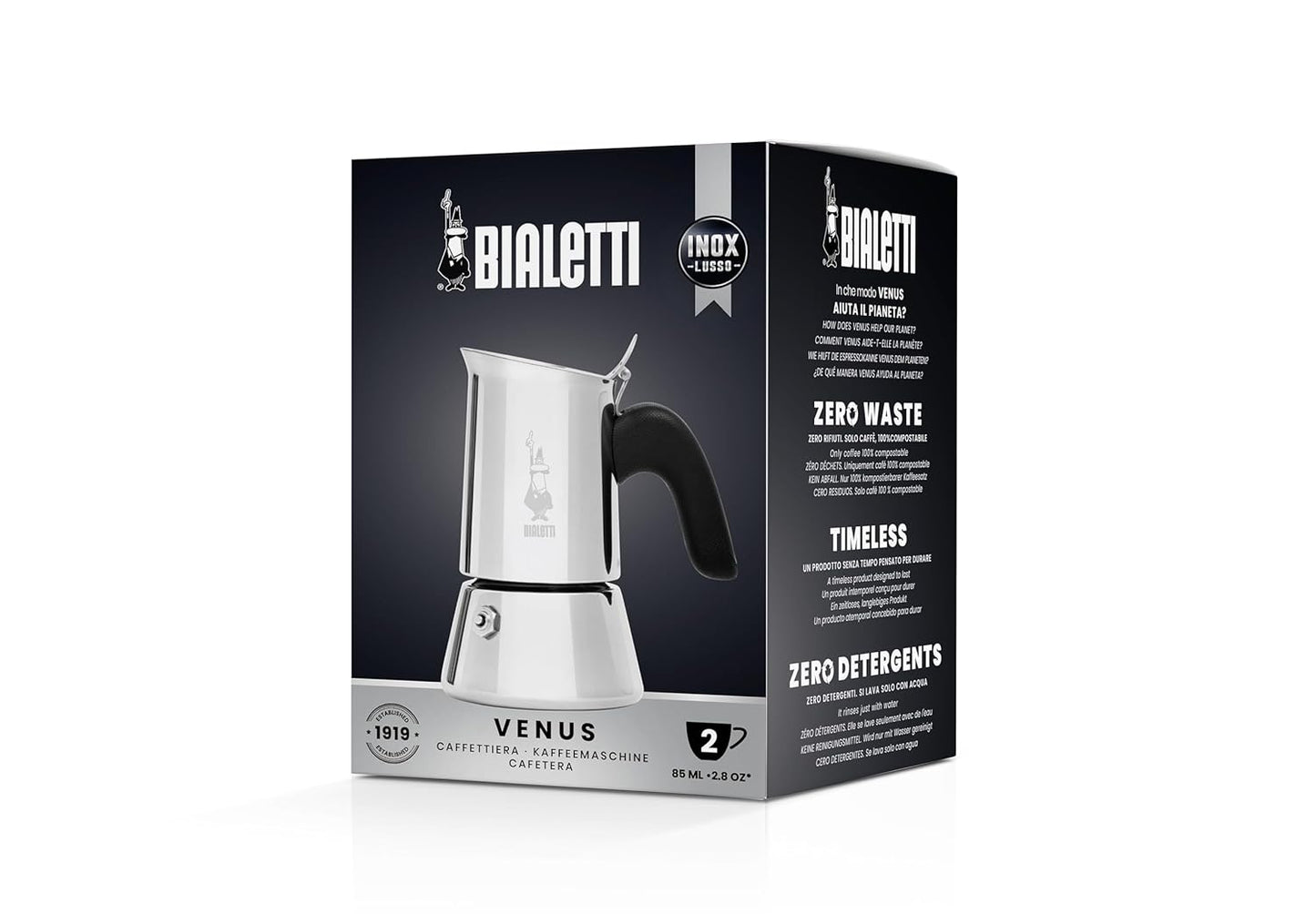 Bialetti New Venus Induction Series Espresso Maker - 2Cup & 4Cup