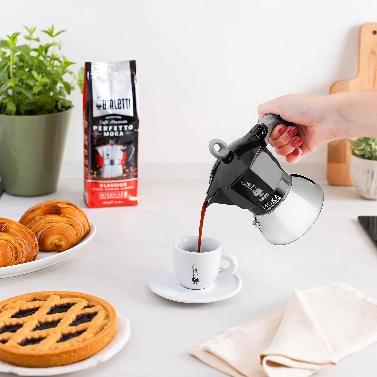 Bialetti Moka Induction Black Coffee Maker - 2 Cups