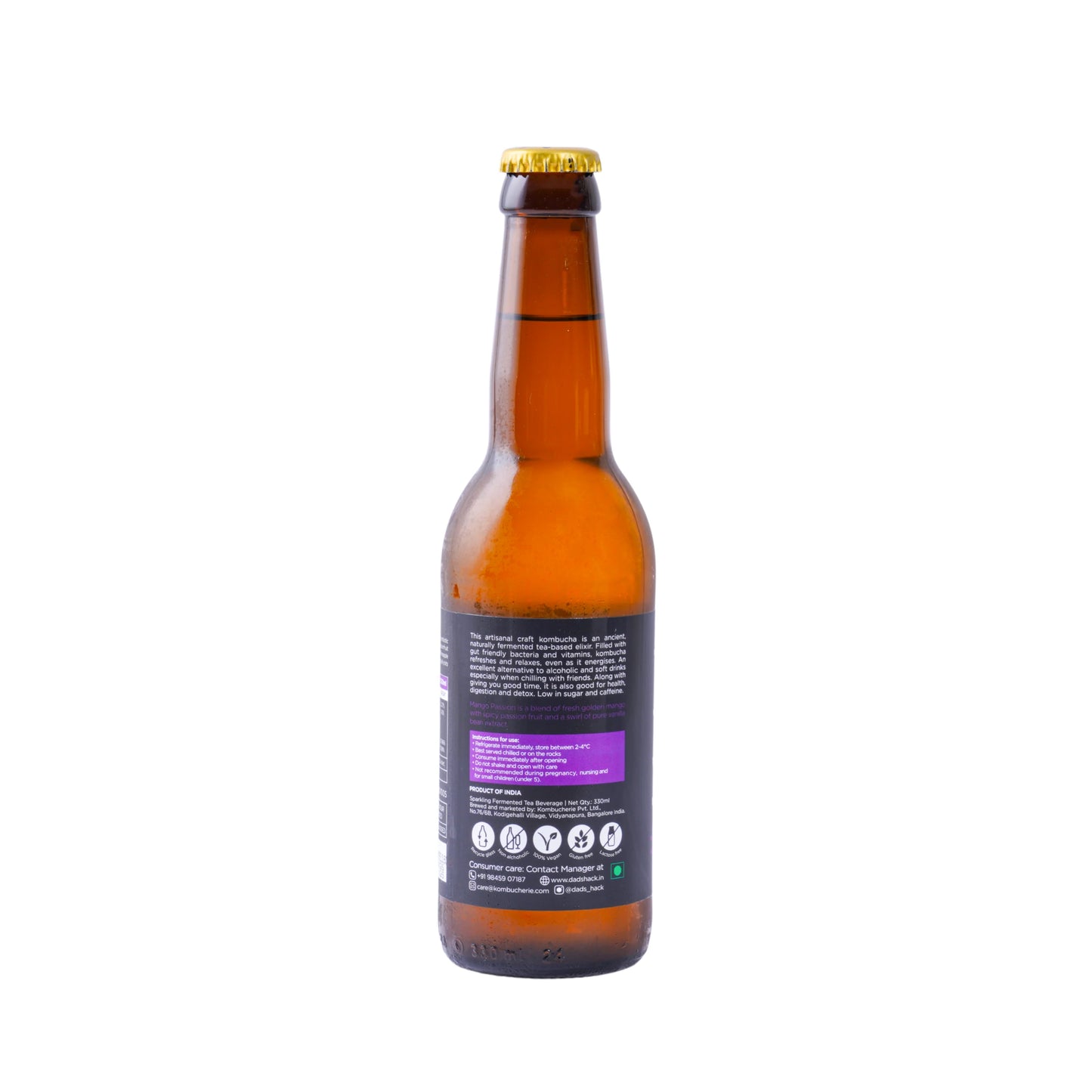 Mango Passion Kombucha - 200ml