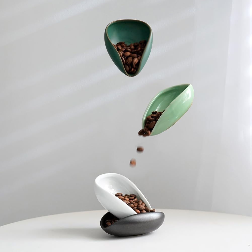 USS Ceramic Coffee Bean Dozer – Coffee Dosing Cup for Espresso, Barista Bean Measuring & Transfer Cup