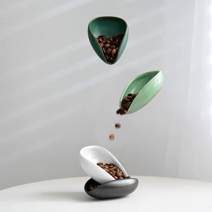 USS Ceramic Coffee Bean Dozer – Coffee Dosing Cup for Espresso, Barista Bean Measuring & Transfer Cup