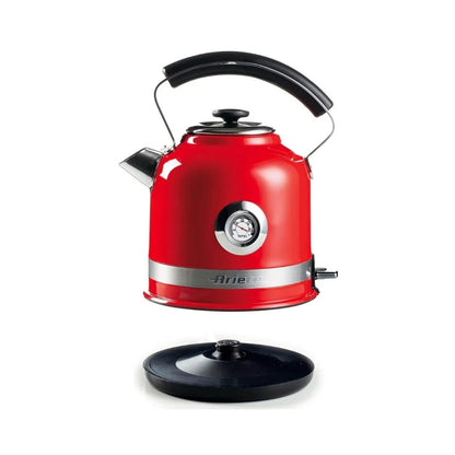 Ariete Kettle with Visible water & Thermometer - Red