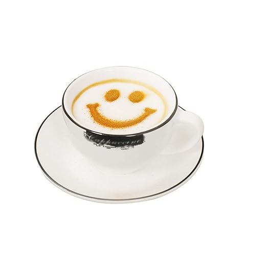 USS Coffee Stencils for Latte & Cappuccino Art – Barista Coffee Decorating Templates (3 Pcs)