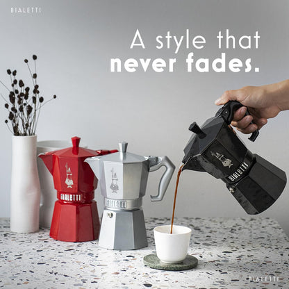 Bialetti Moka Exclusive Black Espresso Maker 9065 - 3 Cups