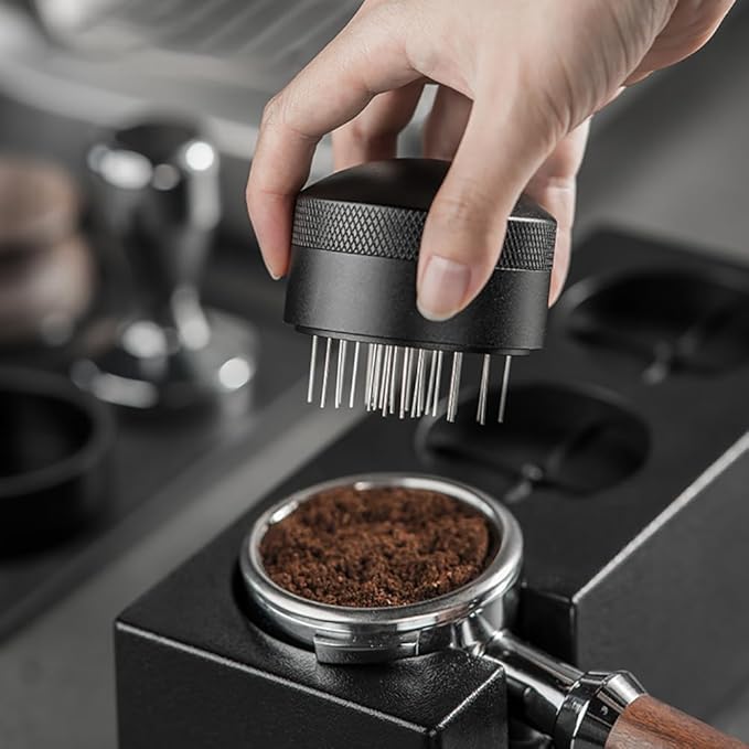 USS Coffee Distributor Needle with Cover – WDT Tool for Espresso Distribution, Clump Breaker Barista Tool