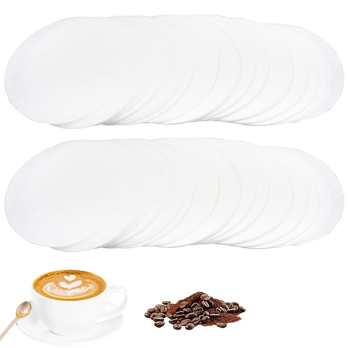 Coffee Paper Filters, Disposable Round Puck Screen - 51mm, 53mm & 58mm - 200 pcs