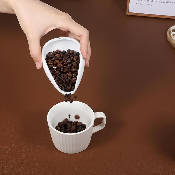 USS Ceramic Coffee Bean Dozer – Coffee Dosing Cup for Espresso, Barista Bean Measuring & Transfer Cup
