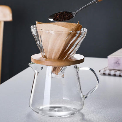 Carafe Coffee Server - Manual Drip Coffee Set, 300ml & 600ml