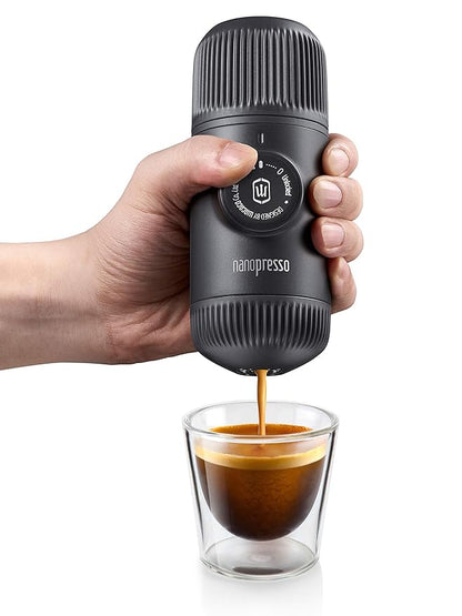 Wacaco Nanopresso Portable Espresso Maker with Case - 80ml, 18 Bar Pressure