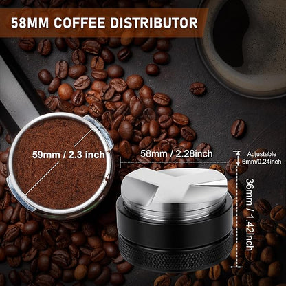 USS Push Tamper for Espresso – Premium Coffee Tamper Tool for Even Pressure & Perfect Extraction