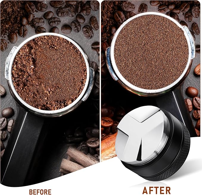 USS Push Tamper for Espresso – Premium Coffee Tamper Tool for Even Pressure & Perfect Extraction