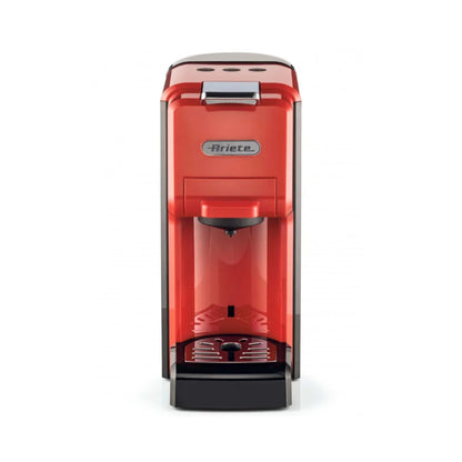 Ariete 1304 Capsule & Powder Coffee Machine (Red & Black) – Espresso Coffee Maker, Pod & Ground Coffee Machine
