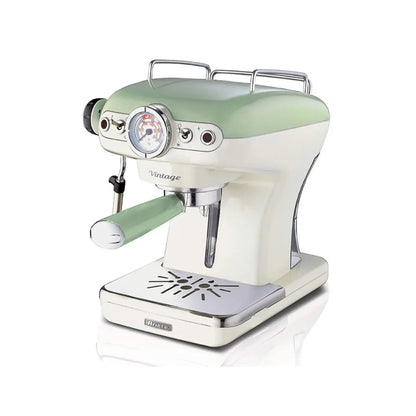 Ariete 1389 Vintage Espresso Coffee Maker - Blue, 15-bar pump pressure