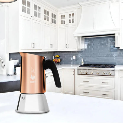 Bialetti Venus Rame Stainless Steel Stovetop - 2Cup & 4Cup