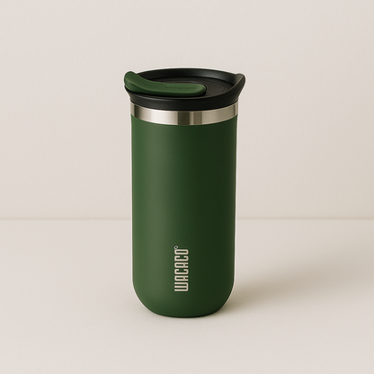 Wacaco Octaroma Grande Vacuum Insulated Coffee Mug - 300ml, Green