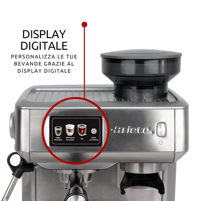 Ariete 1312 Digital Professional Espresso Coffee Machine - 15 Bar Pressure System