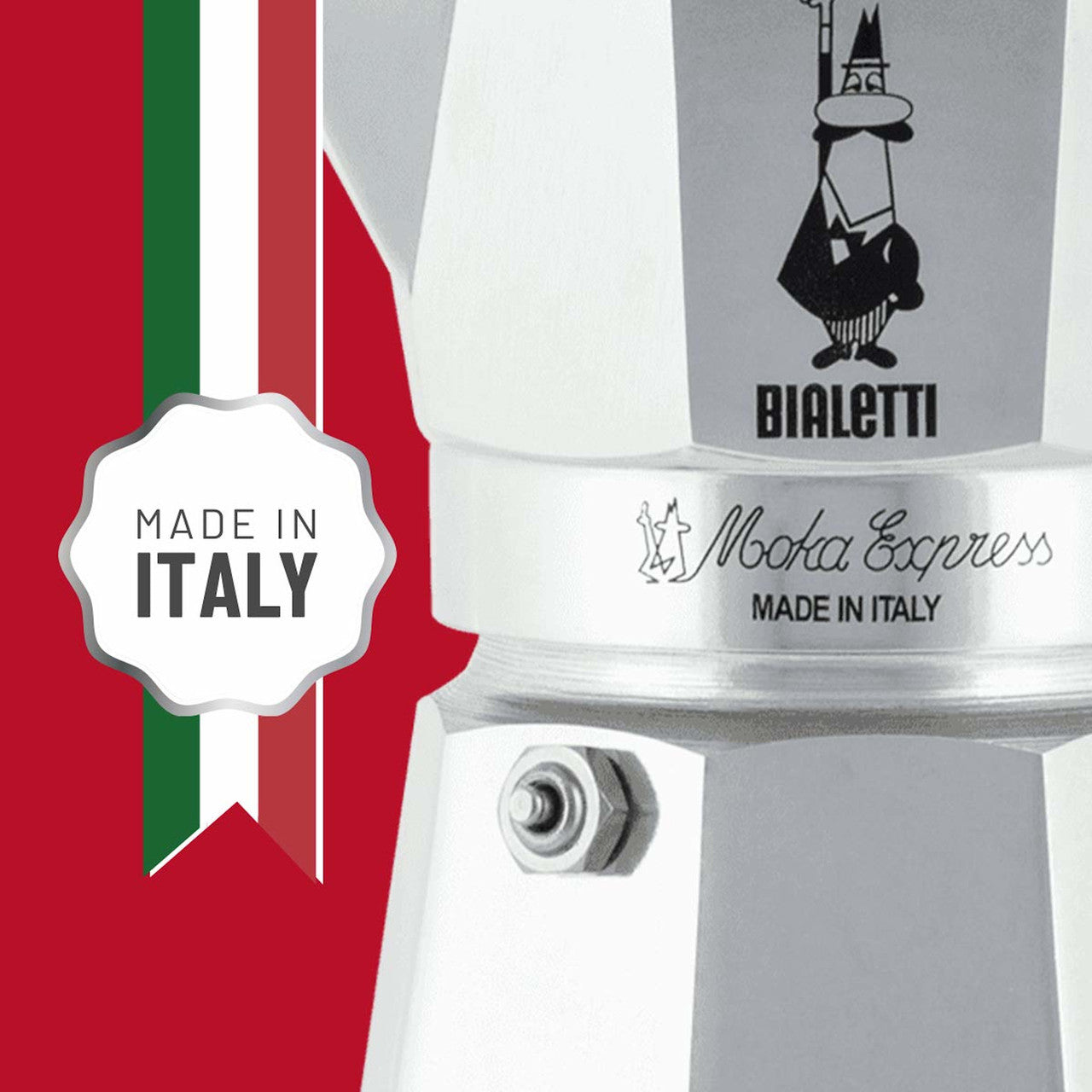 Bialetti Moka Pot Express Series – Italian Stovetop Espresso Maker, Aluminium Coffee Maker