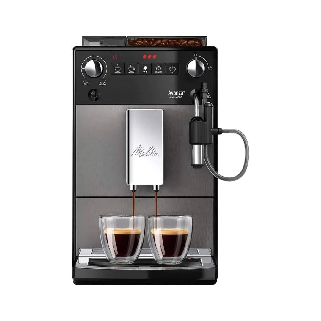 Melitta Avanza Coffee Machine – Fully Automatic Espresso Machine, Bean to Cup, Built-in Grinder, Compact Coffee Machine for Home
