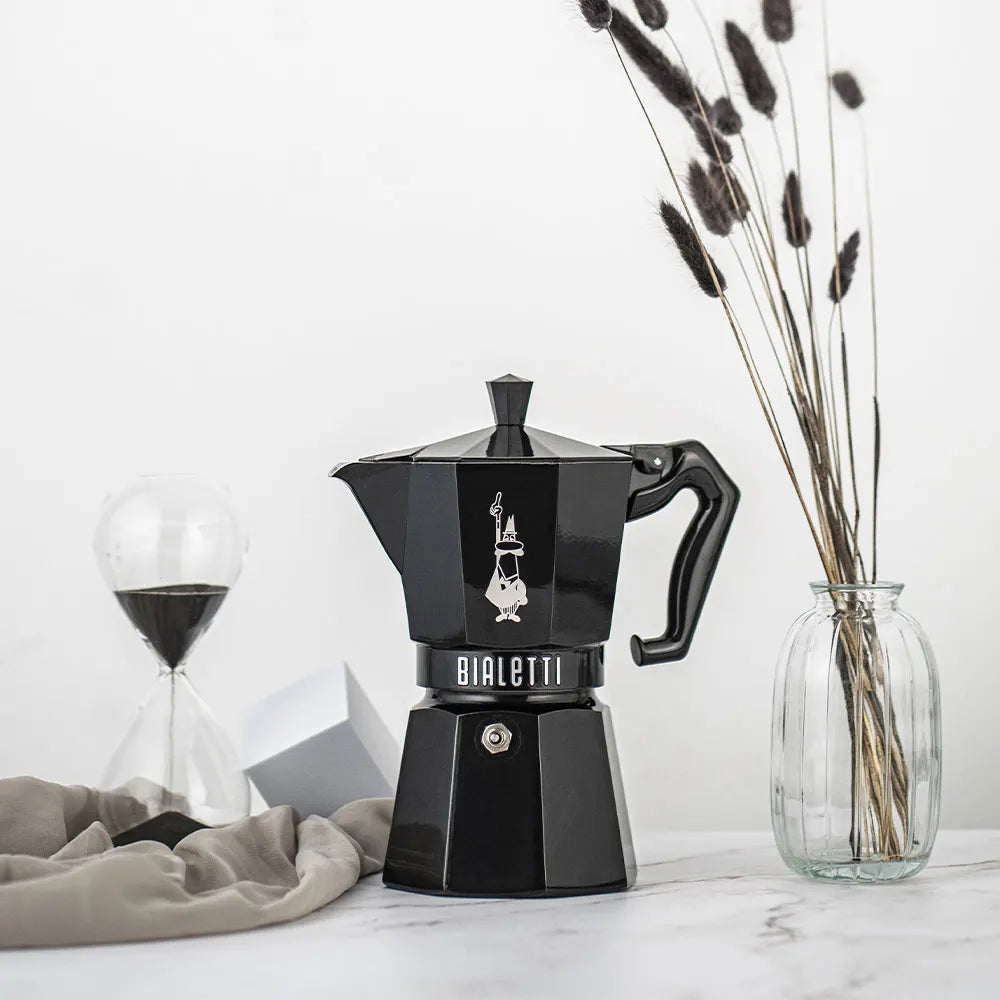 Bialetti Moka Exclusive Black Espresso Maker 9065 - 3 Cups