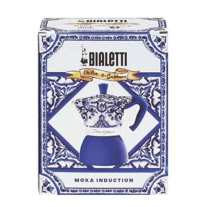 Bialetti Moka Induction 6 Cups D&G Blu Mediterraneo - 5357