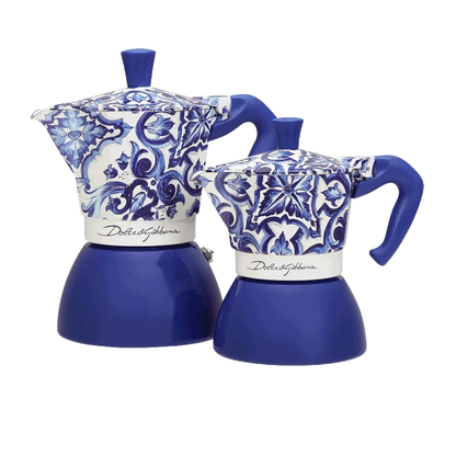 Bialetti Moka Induction 6 Cups D&G Blu Mediterraneo - 5357