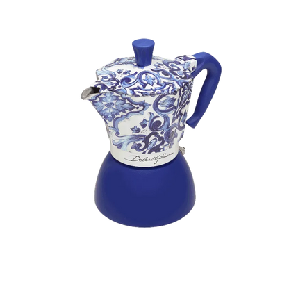Bialetti Moka Induction 6 Cups D&G Blu Mediterraneo - 5357
