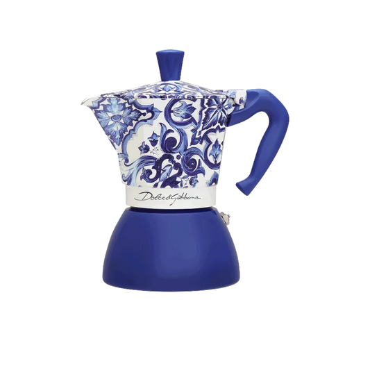 Bialetti Moka Induction 6 Cups D&G Blu Mediterraneo - 5357