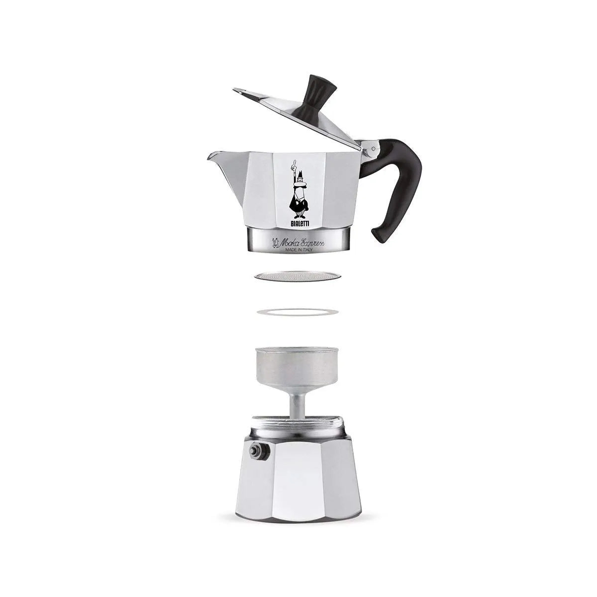 Bialetti Moka Pot Express Series – Italian Stovetop Espresso Maker, Aluminium Coffee Maker