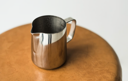 Milk Pitcher Stainless Steel – Barista Frothing Jug for Latte Art, Espresso Milk Steaming Pitcher