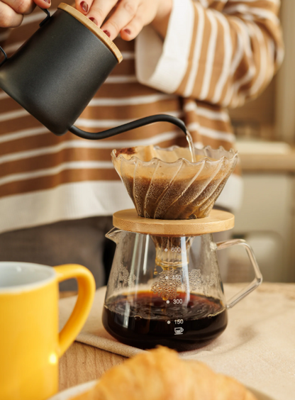 Carafe Coffee Server - Manual Drip Coffee Set, 300ml & 600ml