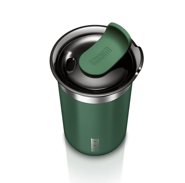 Wacaco Octaroma Grande Vacuum Insulated Coffee Mug - 300ml, Green