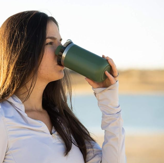 Wacaco Octaroma Grande Vacuum Insulated Coffee Mug - 300ml, Green