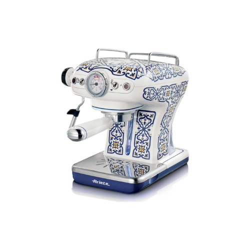 Ariete 1389 Capri Espresso Coffee Machine – Vintage Coffee Machine for Home - Milk Frother, Cappuccino & Latte Maker