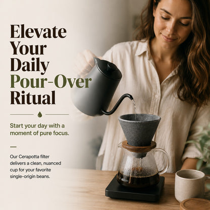 Cerapotta Ceramic Coffee Filter - Reusable Paperless Coffee Filter