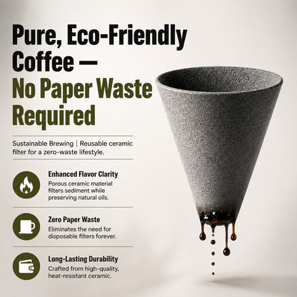 Cerapotta Ceramic Coffee Filter - Reusable Paperless Coffee Filter