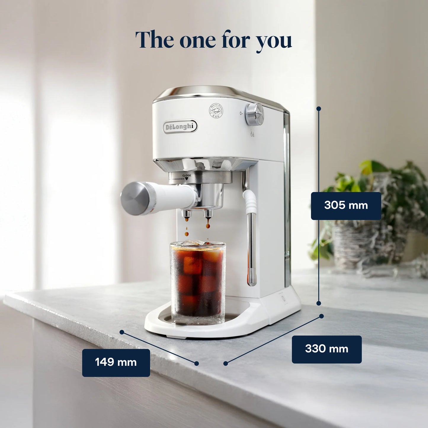DeLonghi Dedica Duo Espresso Machine EC890 – 15 Bar Professional Pump System