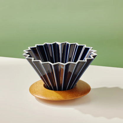 Ceramic Origami Style Pourover Coffee Dripper 2 - 4 Cups