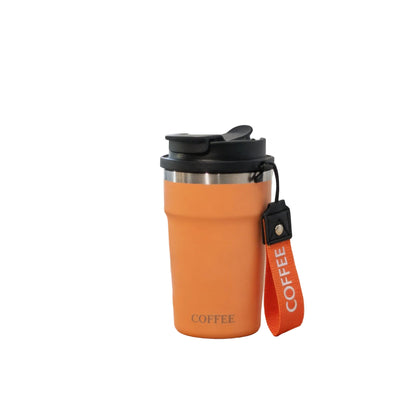 USS On The Go Coffee Mug 400ml – Insulated Travel Mug, Stainless Steel Coffee Cup with Lid, Leakproof Thermal Mug for Hot & Cold Drinks